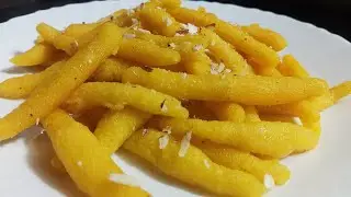 Simple and quick suji pitha recipe 🤤