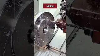 How to Turn-Mill Disc Motor Part on ST-52YT Turret CNC Lathe  C-Axis Milling+90&deg; Live Tool