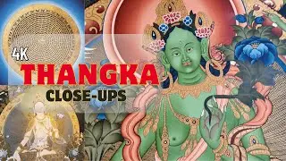 4K Thangka Painting Details: Tibetan Art Close-Ups & Mandalas (Tara, Wheel of Life & More)