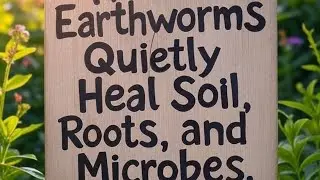 How EarthWorms Quietly Heal Soil, Roots, and Microbes