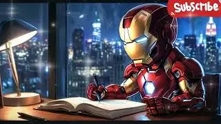 Iron Man Lofi 📖 Beat Music For Study / Focus / Work to 📖 Lofi jazz Marvel