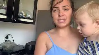 Rotina de almoço morando sozinha com 2 filhos 