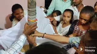 દાહોદ્ આદિવાસી સમાજની લગ્ન સમયની લાડીને તેલ ચડાવવાની હલ્દી સહિત પરંપરાગત  સંપૂર્ણ વિધિ 2024