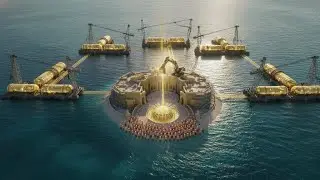 Inside Dubai's $10 Billion Floating Hotel Factory: Building 7-Star Luxury on Water.