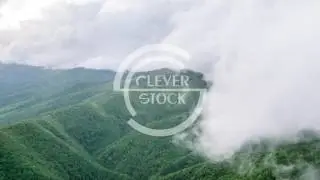 Trees Mountains Green Fog Forest Calm Landscape Idyllic Tranquil Scenery Travel Aerial Nature Scenic