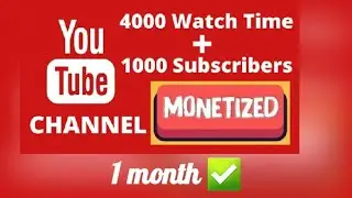 How to complete 1000 subscribers and 4000 watch time hours in 1 month! #2022 #subscribers #shorts