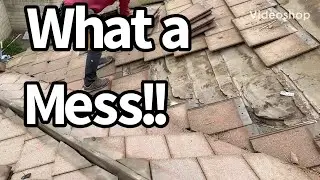 What a mess! lift and relay a tile roof.