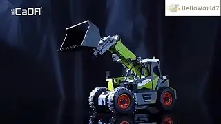 #helloworld7#1469+PCS CaDA Bricks Master Series Telehandler Model#motorcycle model kit#rc car