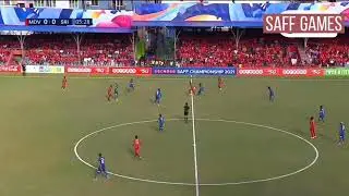 #saff saffchampionship2021 #malvssri Ali asfaq opning goal Maldives leading goal