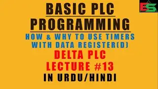 How to use Timers with Data Register(D) in Delta PLC in Urdu/Hindi Language