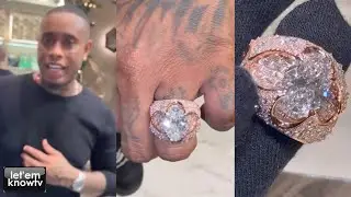 Southside Cops A Crazy Diamond Ring From New York Jeweler Benny For His Birthday💎💧💦