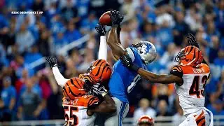 Calvin Johnson&rsquo;s Incredible Touchdown Catch Over 3 Defenders 2013 Bengals at Lions (4K)