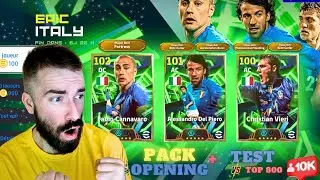 PACK OPENING EPIC ITALY⚡ + TEST VIERI DEL PIERO CANNAVARO vs Top 800 World🔥 EFOOTBALL 2026