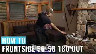 Balance Bar Training: How To 50-50 Frontside 180 Out On A Snowboard