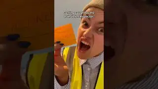 Getting caught by the ticket inspector #skit #trainticket #train #britishhumour #comedy