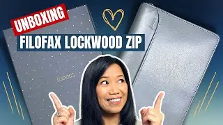 UNBOXING Filofax Lockwood Zip Personal Leather Organiser | New colour Concrete
