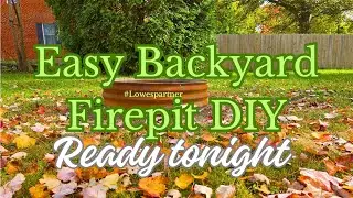 Quick FirePit in the Backyard - #lowespartner - It Only Took About 30Minutes #Lowesfinds  😍💕