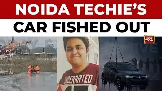 Noida Techie Yuvraj Mehta's Car Fished Out Of Swamp 3 Days After Fatal Accident In Sector 150