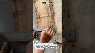 Precision Marking on Wood 🪚📏 #Woodworking #Carpentry #DIY