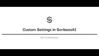 Custom settings in ScribeosAI &mdash; Built for Bookkeepers