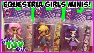 Equestria Girls Minis - Applejack, Fluttershy, & Rarity! | My Little Pony Figures | Bin's Toy Bin
