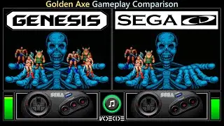Golden Axe (Sega Genesis vs Sega CD) Gameplay Comparison