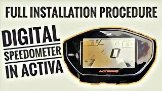 digital speedometer in Activa || full installation || TVS Ntorq