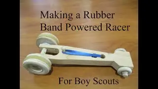 Гонщик-бойскаут с резинкой Powered Boy Scout Racer