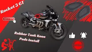 2020 Rocket 3 GT Upgrade - Rubber Tank Knee Pads