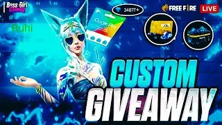Free Fire Max Live Stream Giveaway Win Custom And Get UPI And Redeem Code