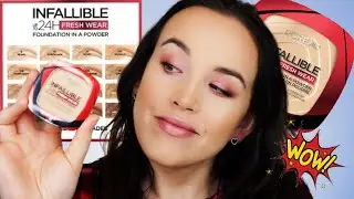 Test Loreal Infallible Fresh Wear Powder Foundation HIT TikToka, odporny na ścieranie i maseczki?