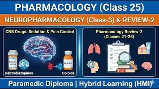 Neuropharmacology (class-3)| Pharmacology Review-2 (25th Class)| Paramedic Diploma| Hybrid Learning