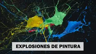 Fotografiando explosiones de pintura : Fotografía de alta velocidad congelando partículas.