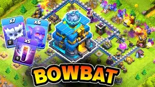 Th12 Yeti Bowler With Bat Attack Strategy|| Th12 Yeti smash Attack Strategy ||Th12 Bat spell Attack