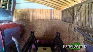 [GoPro] Hackschnitzel Bunker befüllen mit Steyr 8075 (HD)