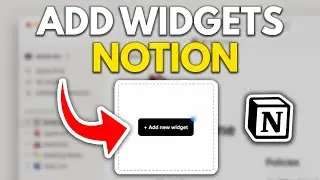 Как добавить виджеты в Notion (часы, календарь, погода Embed 2025)