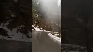 Snowfall ❤️❤️🚗 #car slipped #reels #snow #storm #nathiagali #murree #pakistan #alto #sidhu #shorts