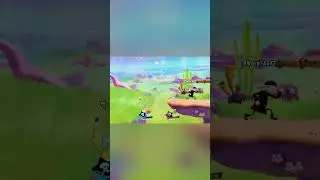 Granny hits Squidward with the Knee of Justice... #bewaretheaveragegamer #nasb2 #gertie #squidward