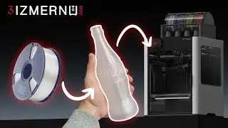 3D printed bottle made from SUNLU Polypropylene filament