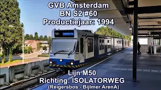 GVB Amsterdam - BN S2 #60, Lijn M50