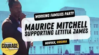 Maurice Mitchell, in support for  Letitia James, Norfolk Virginia Courthouse. Inspiring