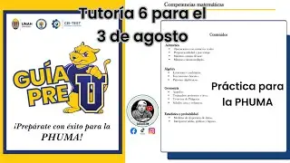 Tutor&iacute;as para la Prueba PHUMA de la UNAH 2025 video 6