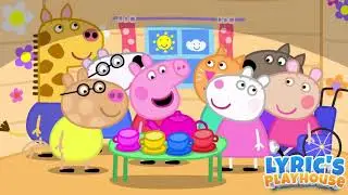 EVERYTHING IS CHILDREN SIZE!! Teach Kids COLORS, Counting, while Exploring Peppa Pig CLUBHOUSE Pt5/5