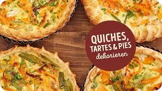 Quiches, Tartes und Pies dekorieren - Teigverliebt
