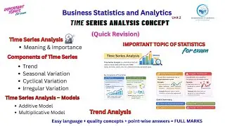 Time Series Analysis &ndash; Meaning, Components, Models & Trend Analysis |Business Statistics & Analytics