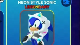Unlocked Neon Style Sonic | FastPass12 | Sonic speed simulator 
