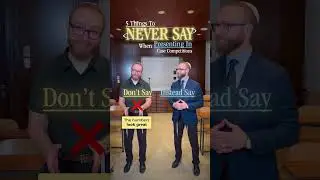 5 Things To Never Say When Presenting In Case Competitions 🫡 #shorts