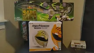 White Ranger Helmet and Saba Unboxing