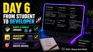Day 6 of My coding journey| NumPy, Pandas & JavaScript Projects
