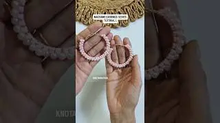 DIY Macrame Earrings Tutorial #macrame #shorts